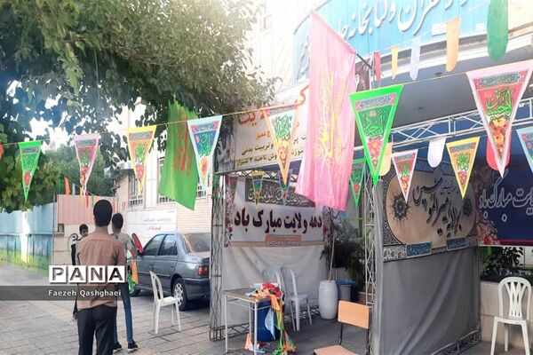 برپایی موکب‌های دانش‌آموزی به‌مناسبت عید غدیرخم در شیراز