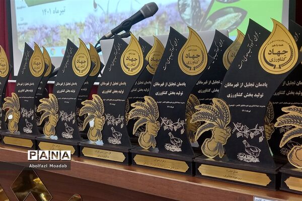 تجلیل از تولیدکنندگان بخش کشاورزی کاشمر و کوهسرخ