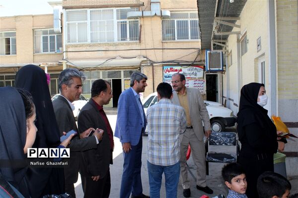 برپایی موکب دانش‌آموزی و فرهنگیان به‌مناسبت عید غدیر در شیراز