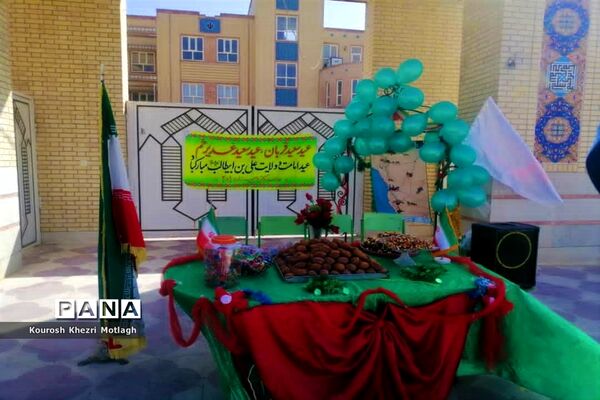 برپایی موکب دانش‌آموزی جشن غدیر در مدارس کازرون