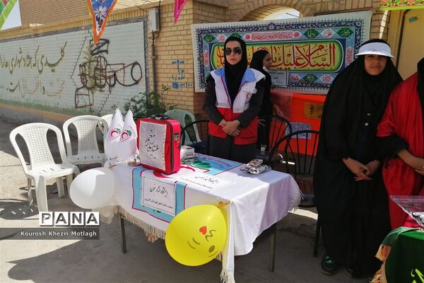 برپایی موکب دانش‌آموزی جشن غدیر در مدارس کازرون