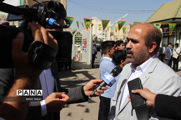 برپایی موکب مرکزی فرهنگیان و دانش‌آموزان استان فارس