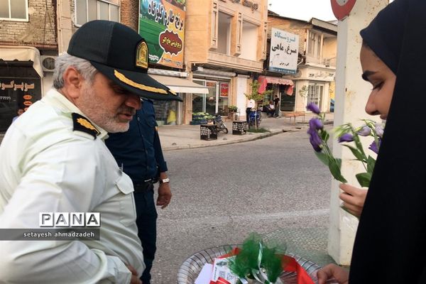 موکب مجلس دانش‌آموزی دختران شهرستان گلوگاه در شب عید غدیر