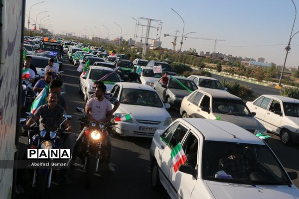 کاروان خودرویی عید غدیر در قم-1