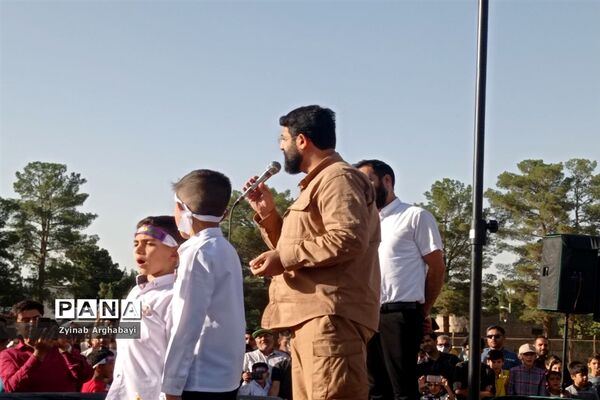 طنین سلام فرمانده در اجتماع غدیریان تربت جام