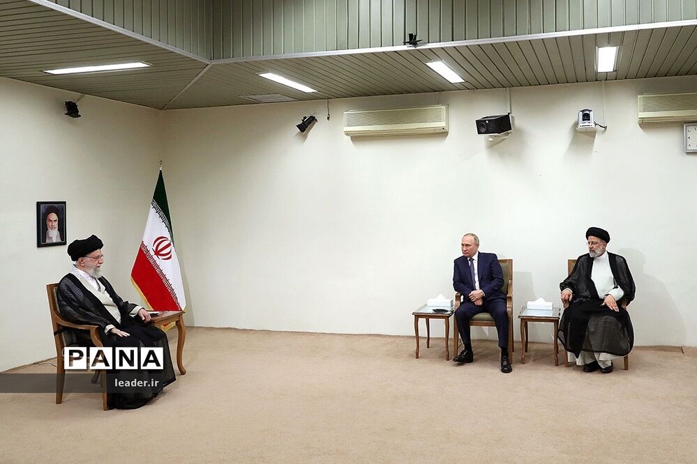 دیدار رئیس‌جمهوری روسیه با رهبر انقلاب اسلامی