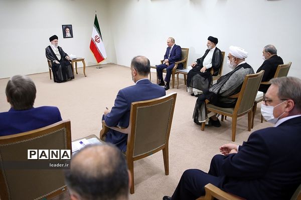 دیدار رئیس‌جمهوری روسیه با رهبر انقلاب اسلامی