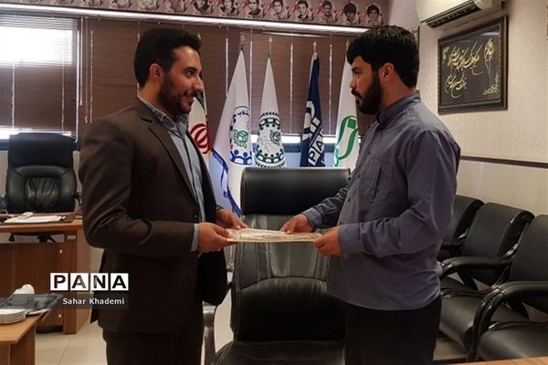 تکریم و معارفه سرپرست معاونت اداری مالی سازمان دانش‌آموزی فارس