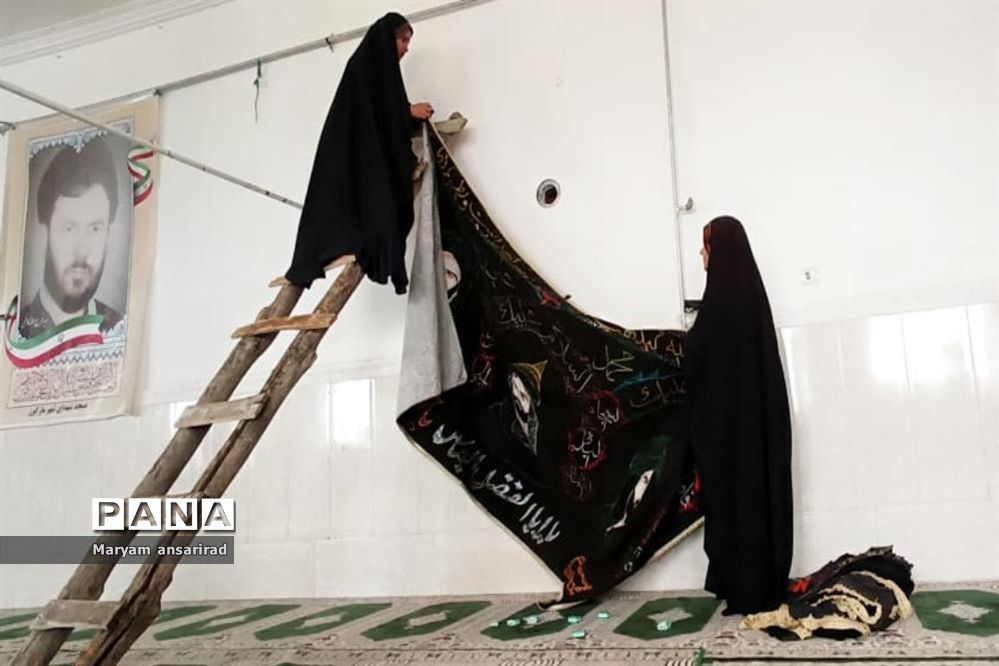 مساجد و مصلی شهرستان مارگون بوی محرم گرفت