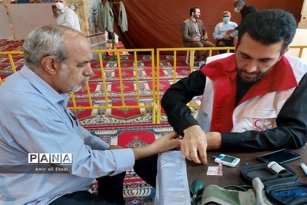 میز خدمت جمعیت هلال احمر ساری