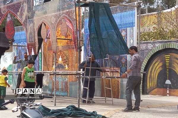 سیاه‌پوش شدن خیابان‌های خلیل‌آباد در ماه محرم