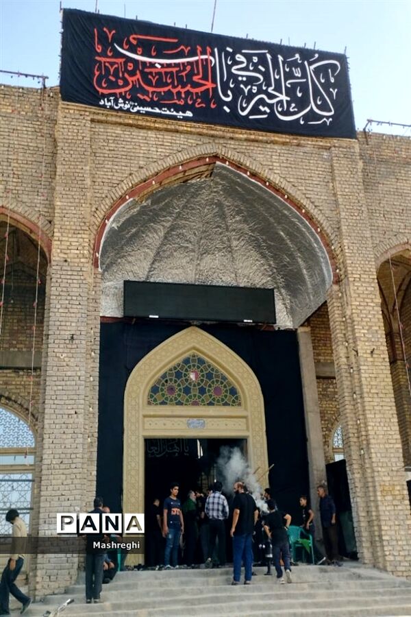 مراسم آیینی پرچم بدستان و بیرق‌داران ندای محرم نوش‌آباد