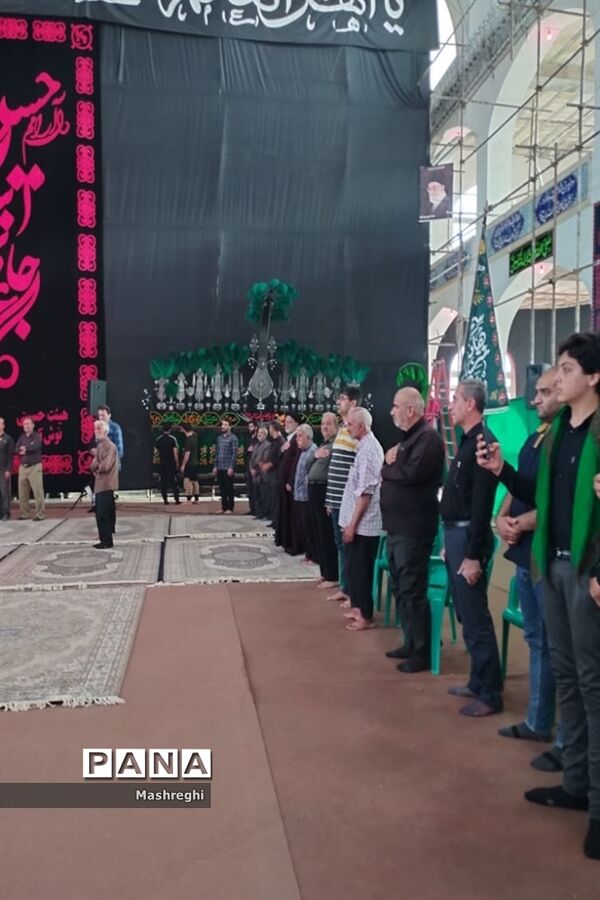 مراسم آیینی پرچم بدستان و بیرق‌داران ندای محرم نوش‌آباد