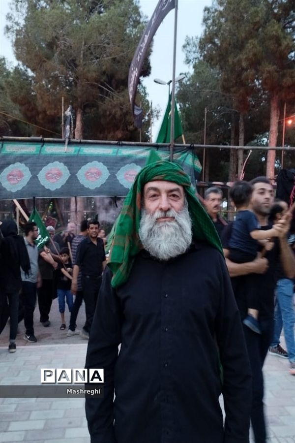 مراسم آیینی پرچم بدستان و بیرق‌داران ندای محرم نوش‌آباد