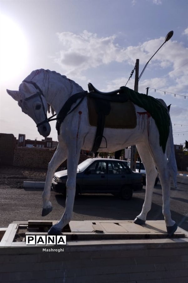 مراسم آیینی پرچم بدستان و بیرق‌داران ندای محرم نوش‌آباد