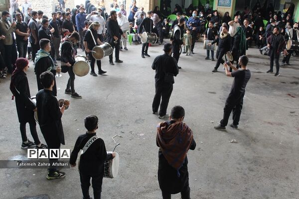 مراسم سنتی سیاه‌پوشان در حسینیه عمرانکو سمنان