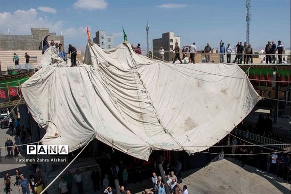 مراسم سنتی سیاه‌پوشان در حسینیه عمرانکو سمنان