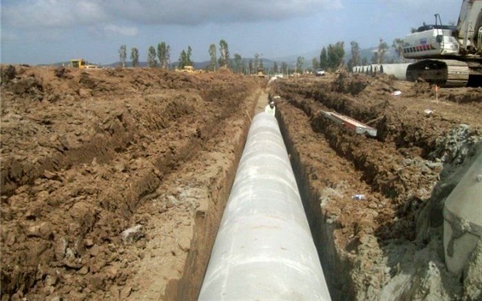 وصل خط اصلی انتقال آب بندر خمیر