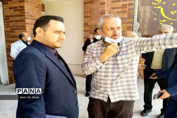 بازدید بخشدار میاندورود از پروژه دبستان شهید برزگر بادله
