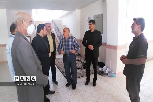 بازدید بخشدار میاندورود از پروژه دبستان شهید برزگر بادله