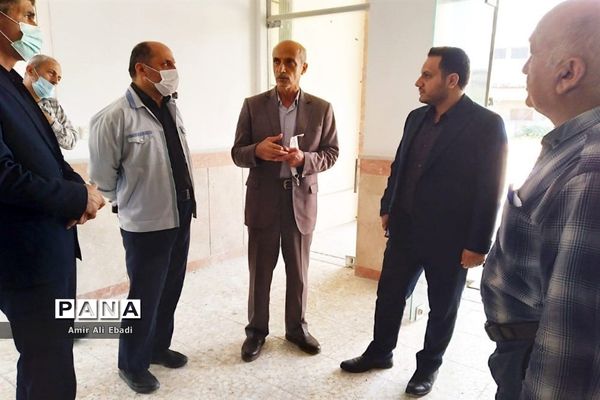 بازدید بخشدار میاندورود از پروژه دبستان شهید برزگر بادله