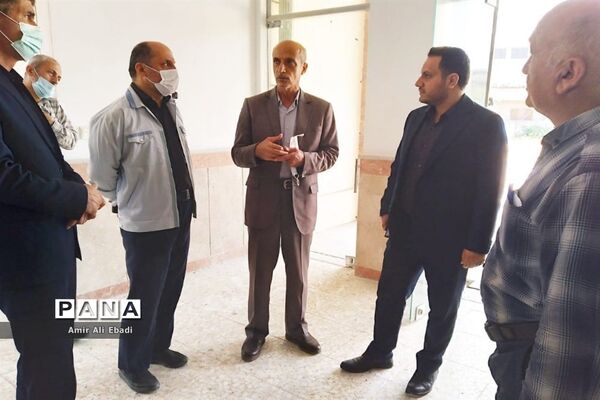 بازدید بخشدار میاندورود از پروژه دبستان شهید برزگر بادله