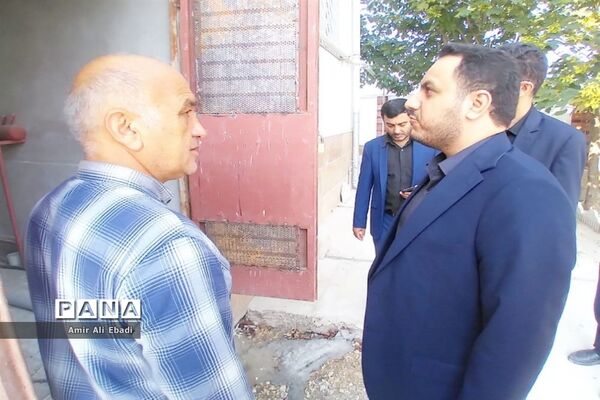 بازدید بخشدار میاندورود از پروژه دبستان شهید برزگر بادله