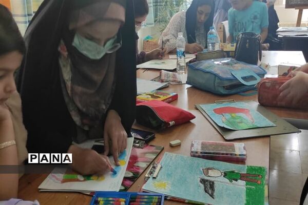 برگزاری سوگواره هنری محرم در قالب نقاشی در شهرستان نور