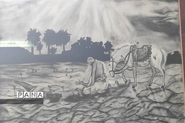 برگزاری سوگواره هنری محرم در قالب نقاشی در شهرستان نور