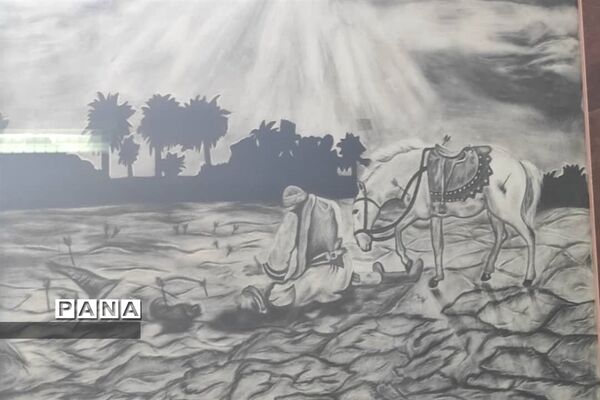 برگزاری سوگواره هنری محرم در قالب نقاشی در شهرستان نور
