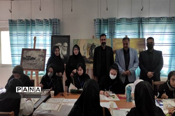 برگزاری سوگواره هنری محرم در قالب نقاشی در شهرستان نور