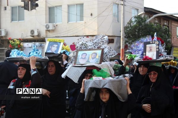 شهدای مدافع حرم، میهمان خیل عزاداران حسینی در گلوگاه