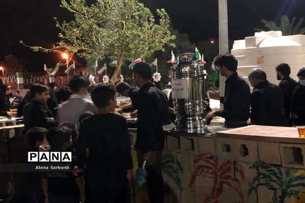 مراسم عزاداری دهه اول محرم در گلزار شهدای زابل