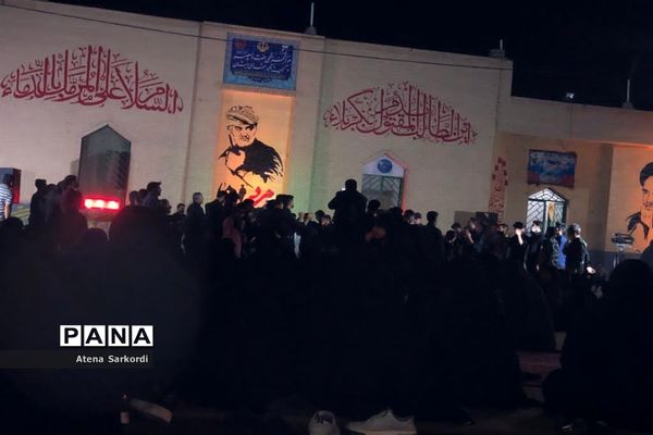 مراسم عزاداری دهه اول محرم در گلزار شهدای زابل