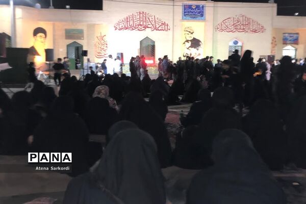 مراسم عزاداری دهه اول محرم در گلزار شهدای زابل