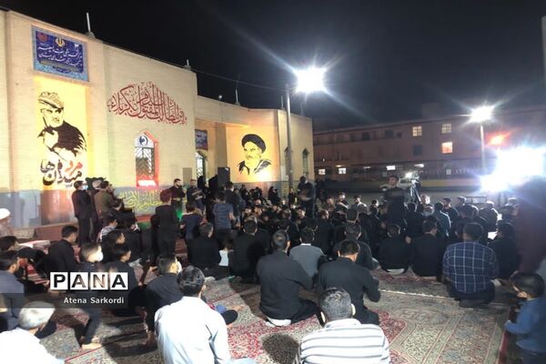 مراسم عزاداری دهه اول محرم در گلزار شهدای زابل