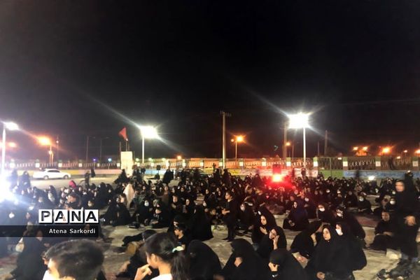 مراسم عزاداری دهه اول محرم در گلزار شهدای زابل