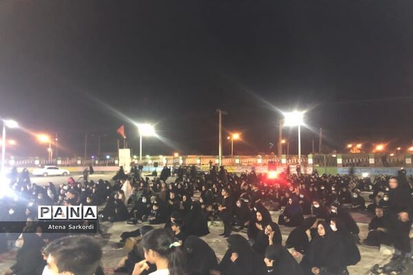 مراسم عزاداری دهه اول محرم در گلزار شهدای زابل