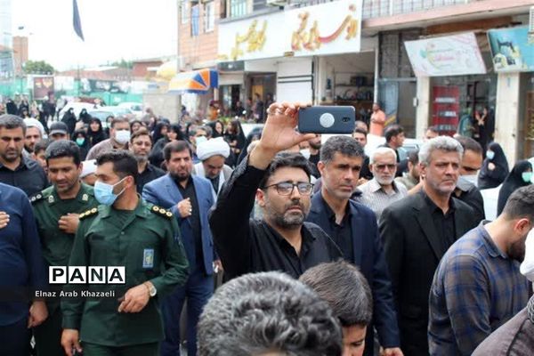 استقبال از پیکر شهید مدافع حرم در میاندورود