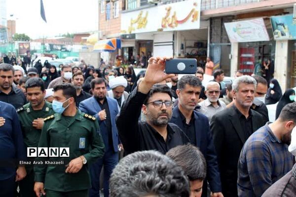 استقبال از پیکر شهید مدافع حرم در میاندورود