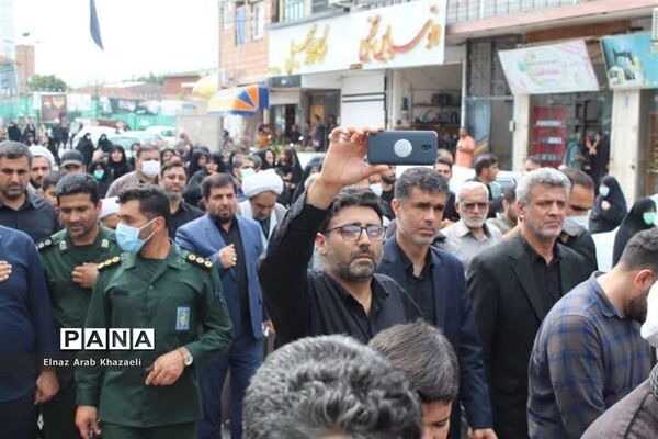 استقبال از پیکر شهید مدافع حرم در میاندورود