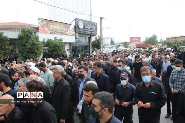 استقبال از پیکر شهید مدافع حرم در میاندورود