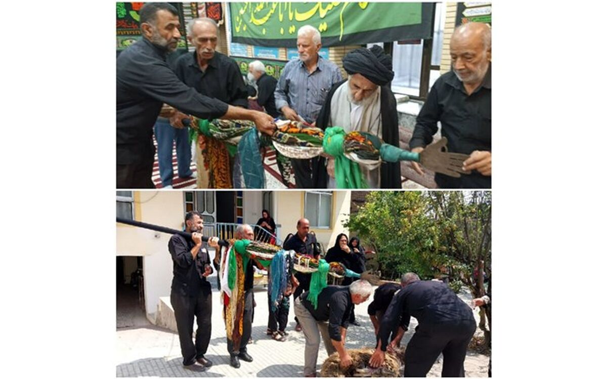آیین علم بندان در مسجد علوی گلوگاه