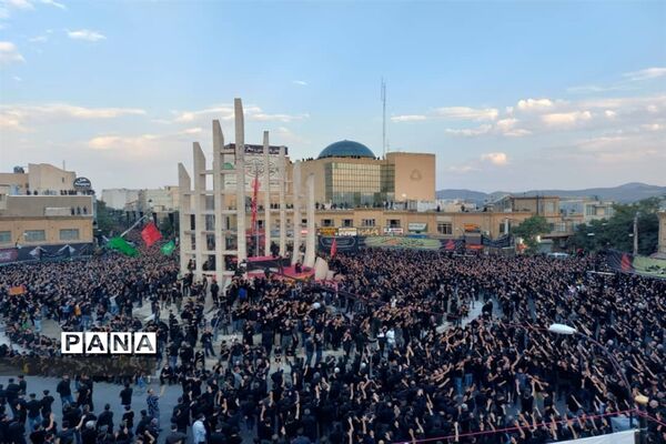 حرکت دسته حسینیه اعظم زنجان در یوم العباس