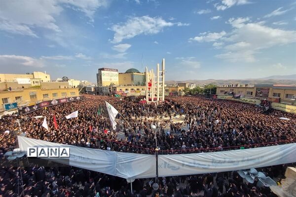 حرکت دسته حسینیه اعظم زنجان در یوم العباس