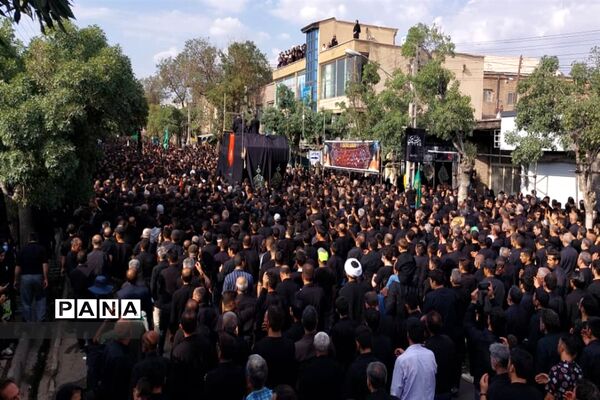 حرکت دسته حسینیه اعظم زنجان در یوم العباس