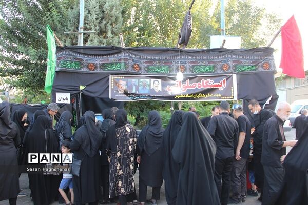 سوگواری هیات فرهنگیان آموزش و پرورش اسلامشهر در شب تاسوعای حسینی