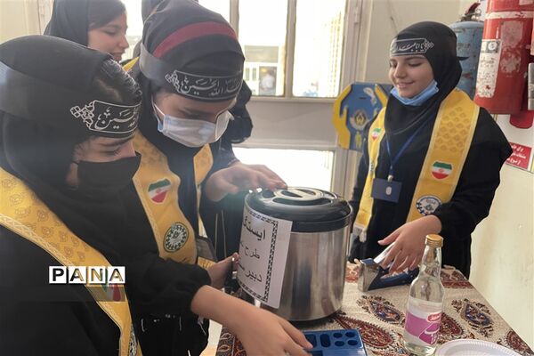 آیین سوگواری ماه محرم در دبیرستان تمام تشکیلاتی وحدت اهواز
