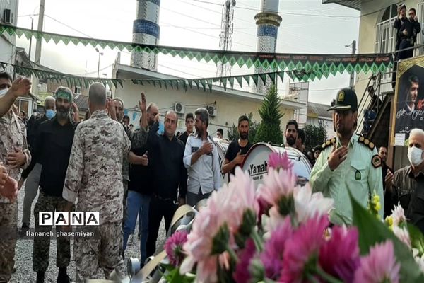 مراسم استقبال از شهید مدافع حرم «مصطفی تاش موسی» درشهرستان  عباس آباد