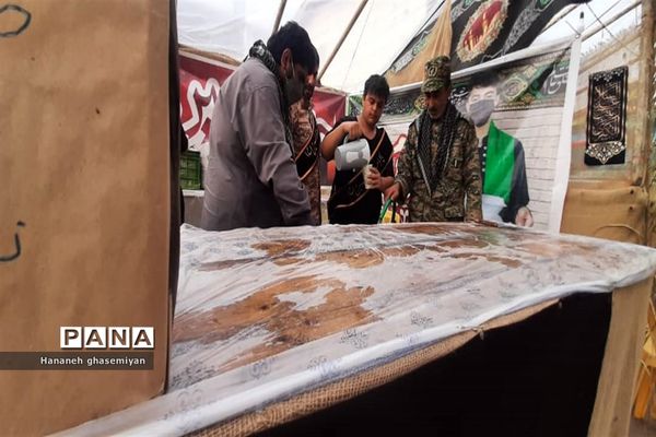 مراسم استقبال از شهید مدافع حرم «مصطفی تاش موسی» درشهرستان  عباس آباد